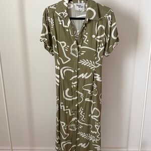 Paper Hearts Green Dress